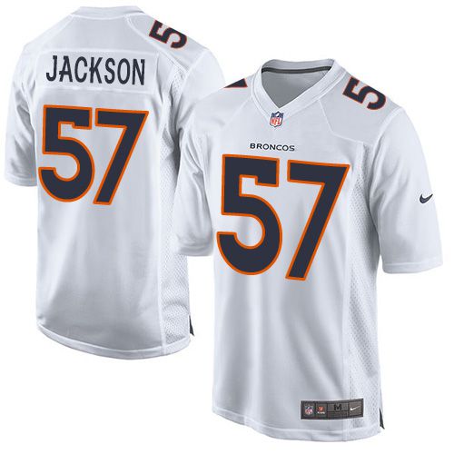 Men Denver Broncos #57 Tom Jackson Nike White Event Game NFL Jersey